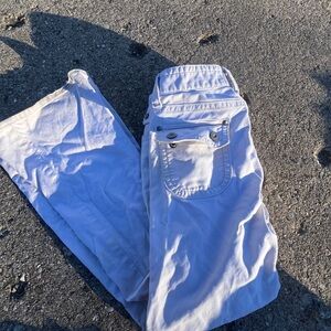 GAP White Low Rise Flare Pants